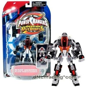 Power Ranger Operation Overdrive Black and Red Action Figure